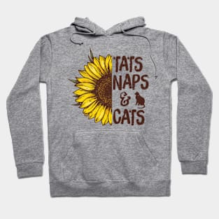 sunflower tats naps and cats Hoodie